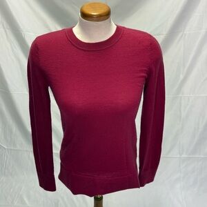Banana Republic 100% Merino Wool Women’s Small Long Sleeve Crewneck Sweater Pink